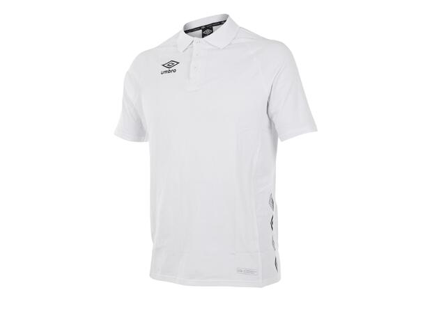 UMBRO UX-1 Polo Pique Hvit XS Sporty piké i bomull 